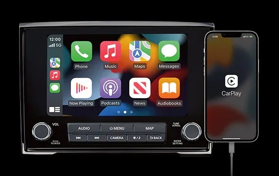 Stay connected with a standard 8" touch-screen display 2023 Nissan Titan | Bridgewater Nissan in Bridgewater NJ